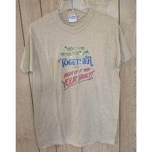 Vintage 1981 USA T's T-Shirt Unisex Size L Changes Transfer Iron on Greg Speirs